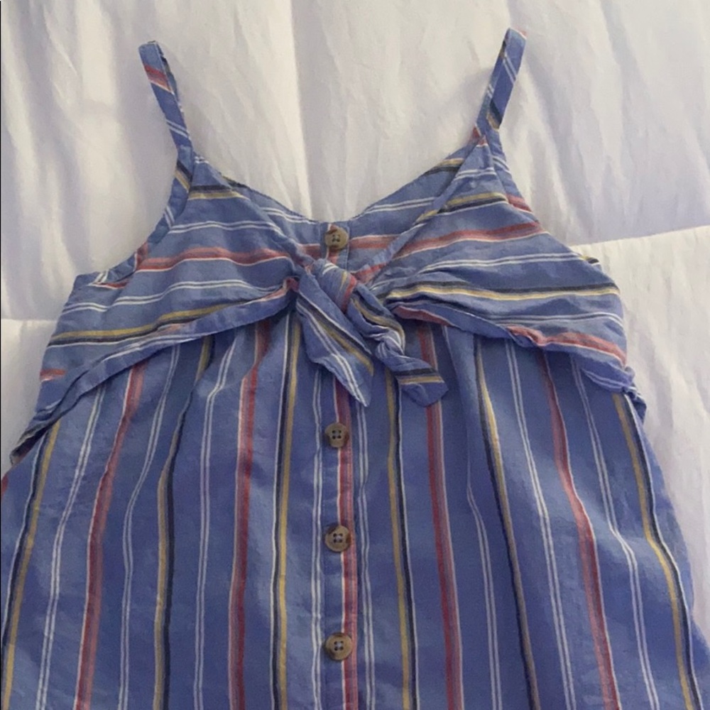 cropped abercrombie striped tank